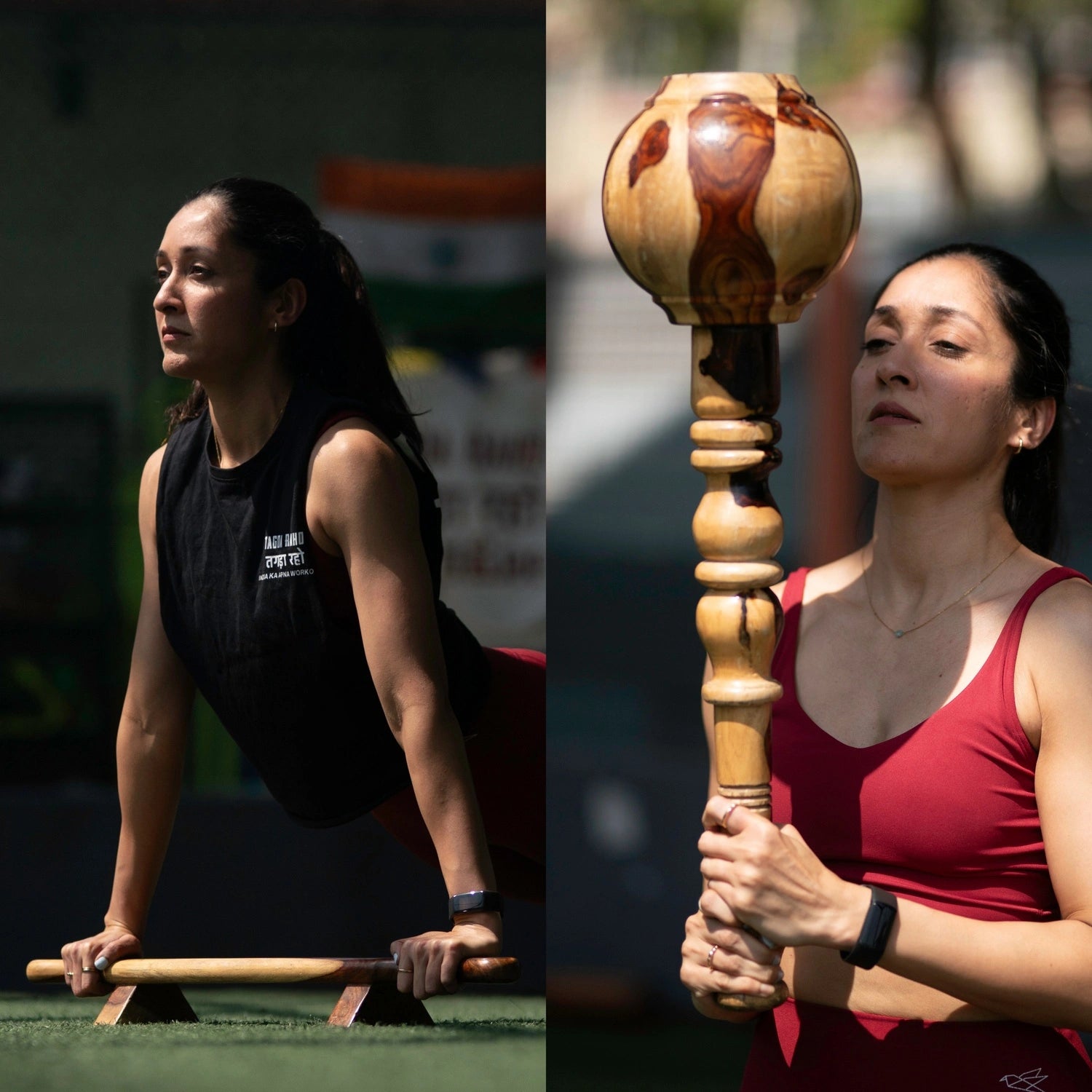 Daily Strength Kit - 5 Kg Mudgar + Shena Push-up Board