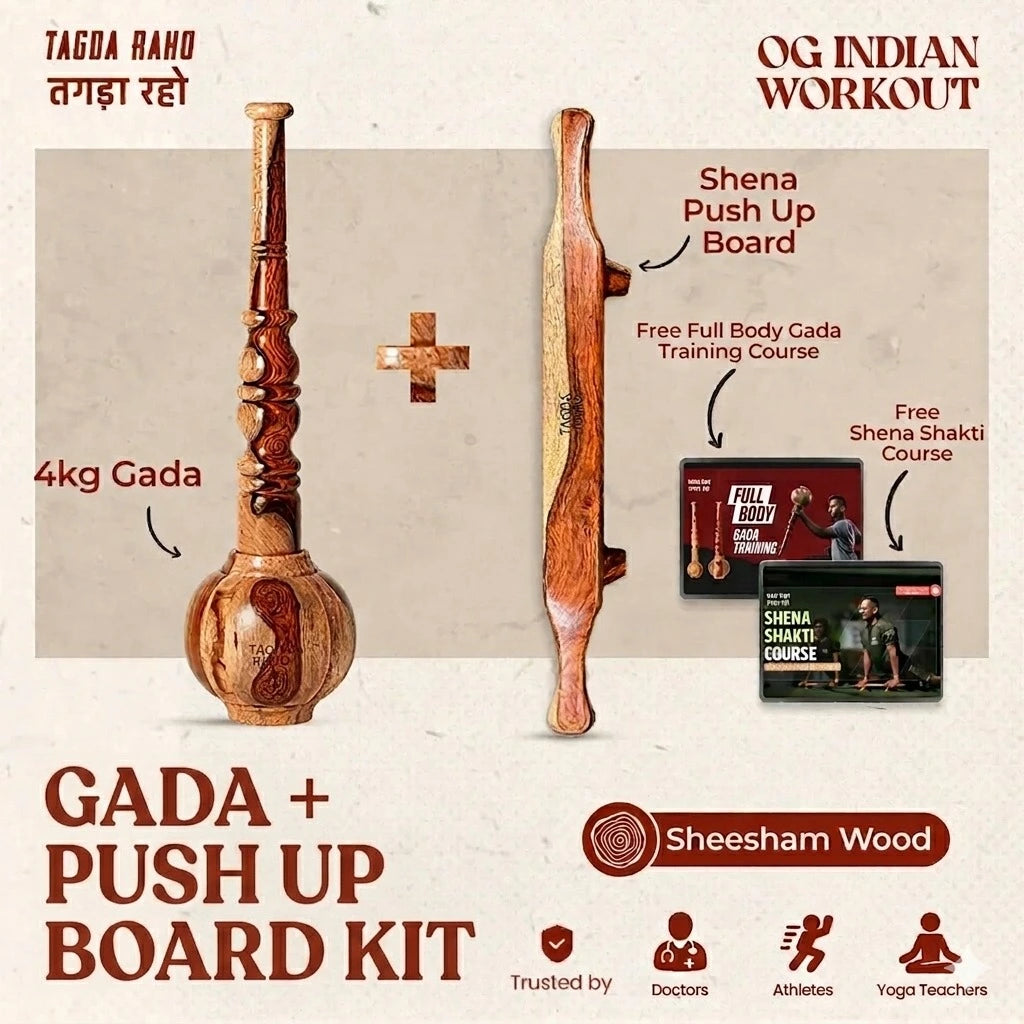 Gada + Pushup board + Free home workout series