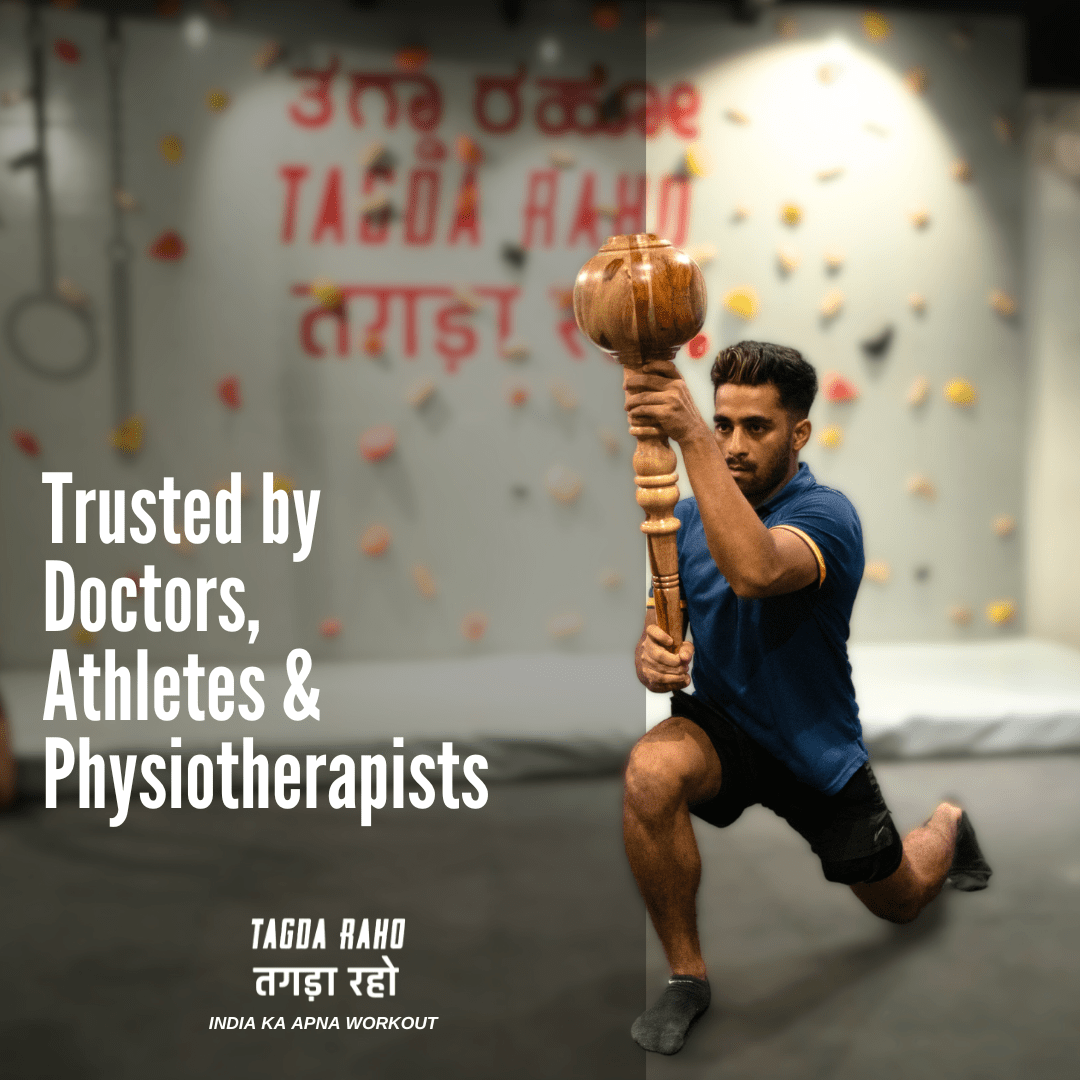 Classic Hanuman Gada + Free Online Home Workout Series - Tagda Raho