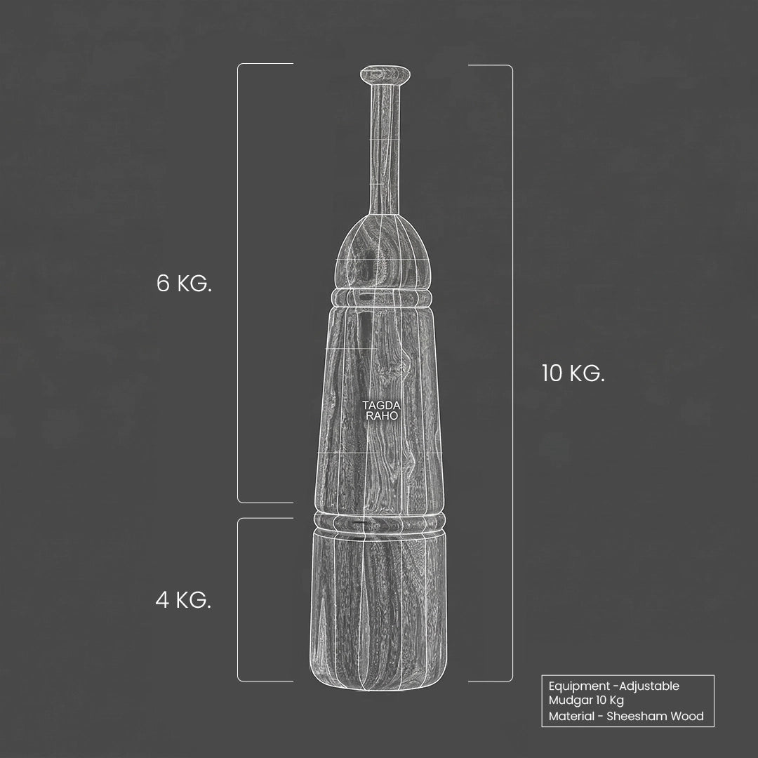 Adjustable Mudgar 10 Kg + Free Online Home Workout Series