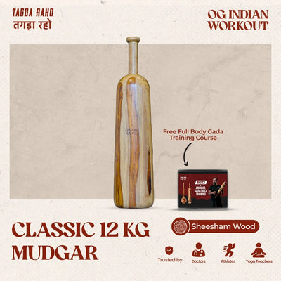 Classic 12 Kg Mudgar + Free Online Home Workout Series