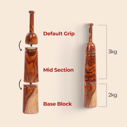 Adjustable Mudgar 5 Kg + Free Online Home Workout Series - Tagda Raho