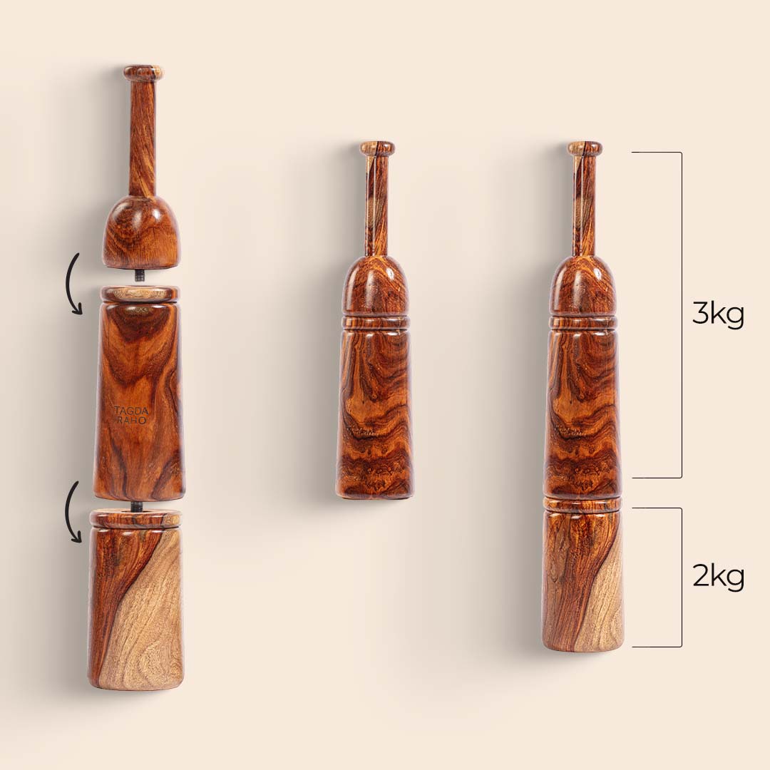 Adjustable Mudgar 5 Kg + Free Online Home Workout Series - Tagda Raho