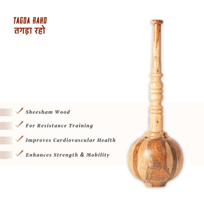 Classic Hanuman Gada 6 Kg + Free Online Home Workout Series - Tagda Raho